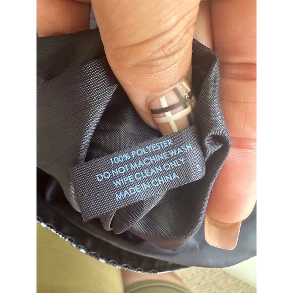 Harper Bazaar Estee Lauder Abstract Block Printing Folk Art Canvas Open Tote Bag - Picture 6 of 6